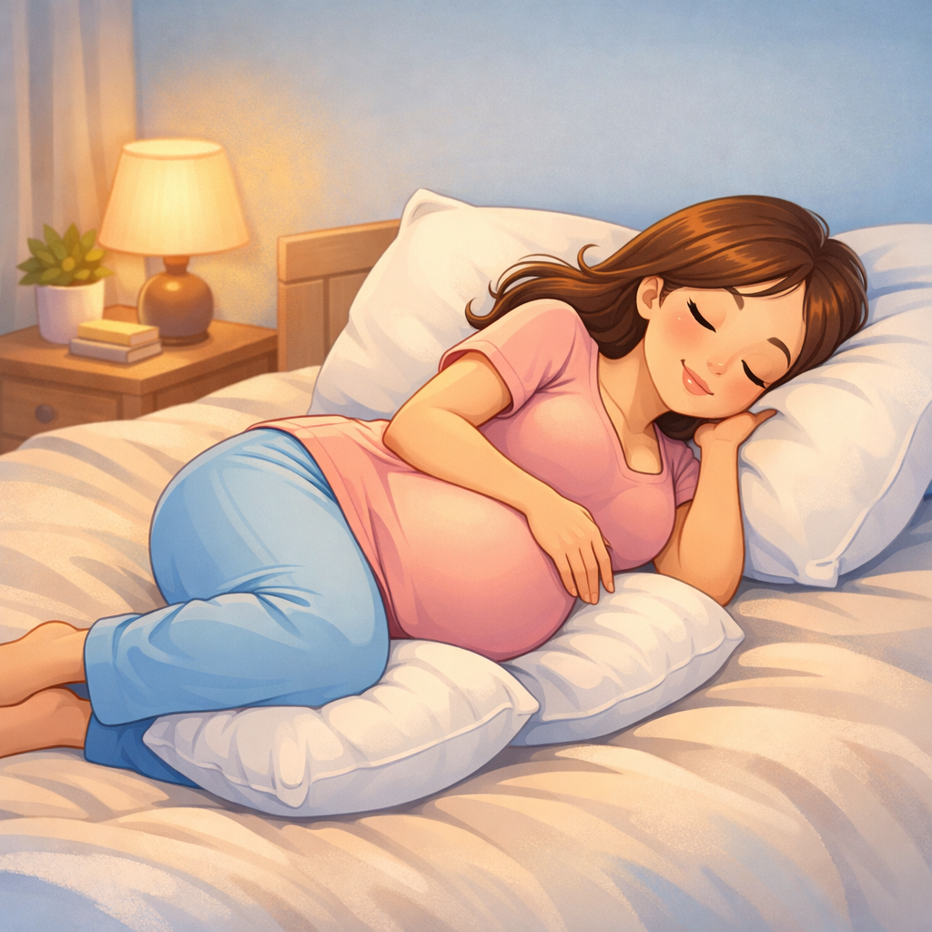 عکس درست خوابیدن در بارداری